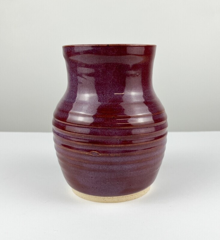 Purple Pottery vase 5.5"