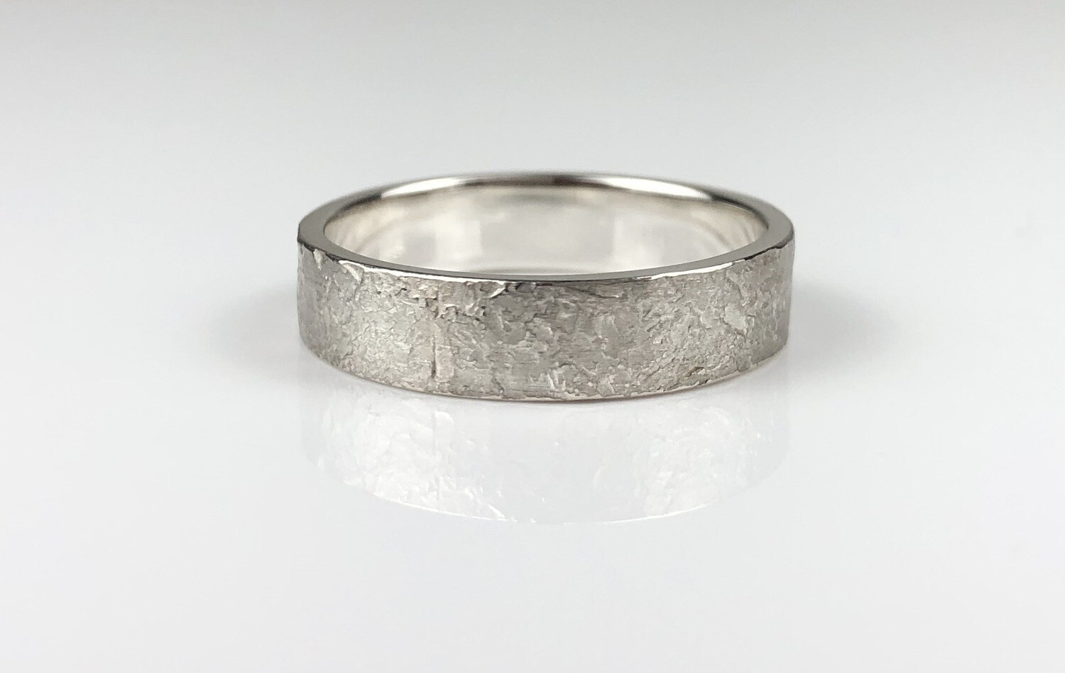 Wide Grandfather Ring Sterling Silver