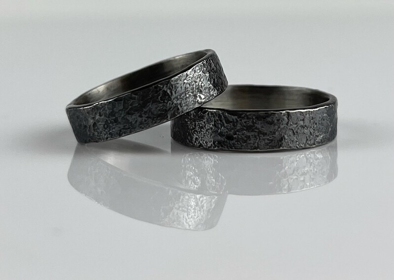 Dimitri Gagnon Morris Saint John New Brunswick Canada Canadian Jewelry Handworks Silversmith  Oxidized Sterling Silver Ring