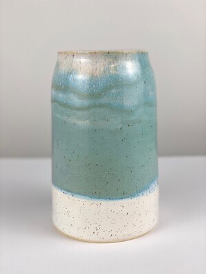 Drippy Blue Glaze Pottery Vase 7