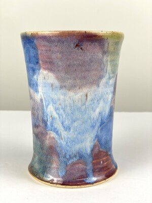 Colorful Drippy Pottery Tumbler