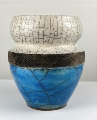Crackle/Blue Pottery Vase 9