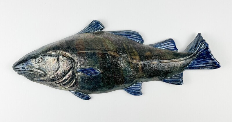Cod Fish Pottery Wall Hanging