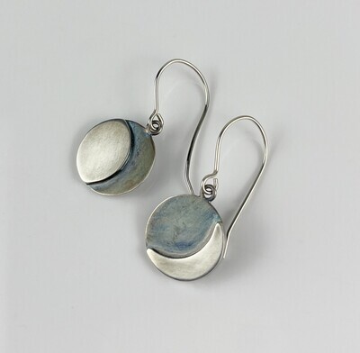 Moon Phases Sterling Silver Earrings