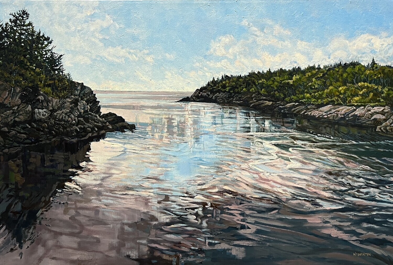 "Reflections: Fundy Coast" 20x30" Acrylic & Oil