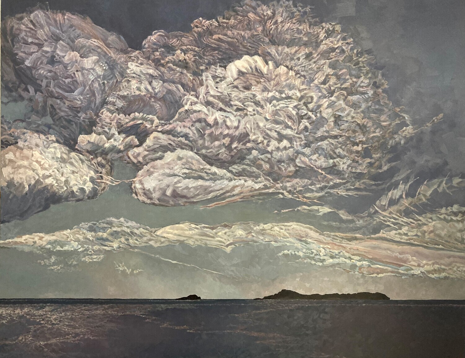 "Clouds, Saints Rest" 48x60" Oil & Acrylic Painting