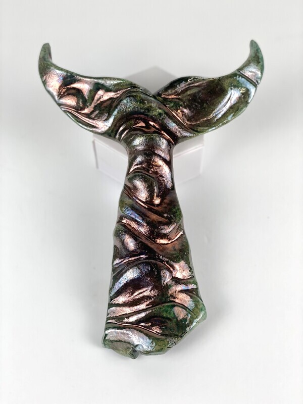 Whale Tails Pottery Wall Hanging