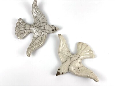 Small Birds Pottery Wall Hanging