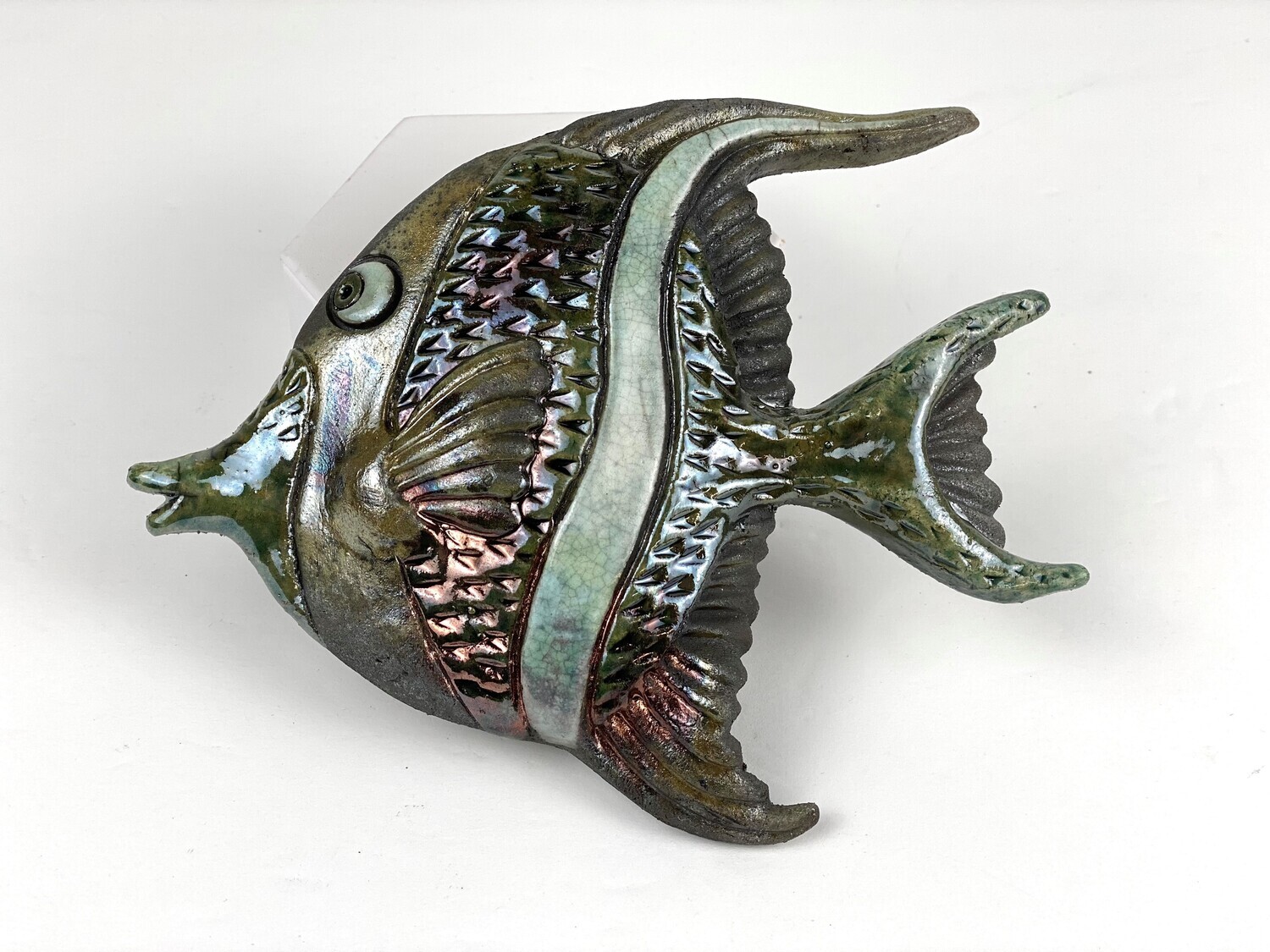 Moorish Idol Fish Pottery Wall Hanging, Option: A