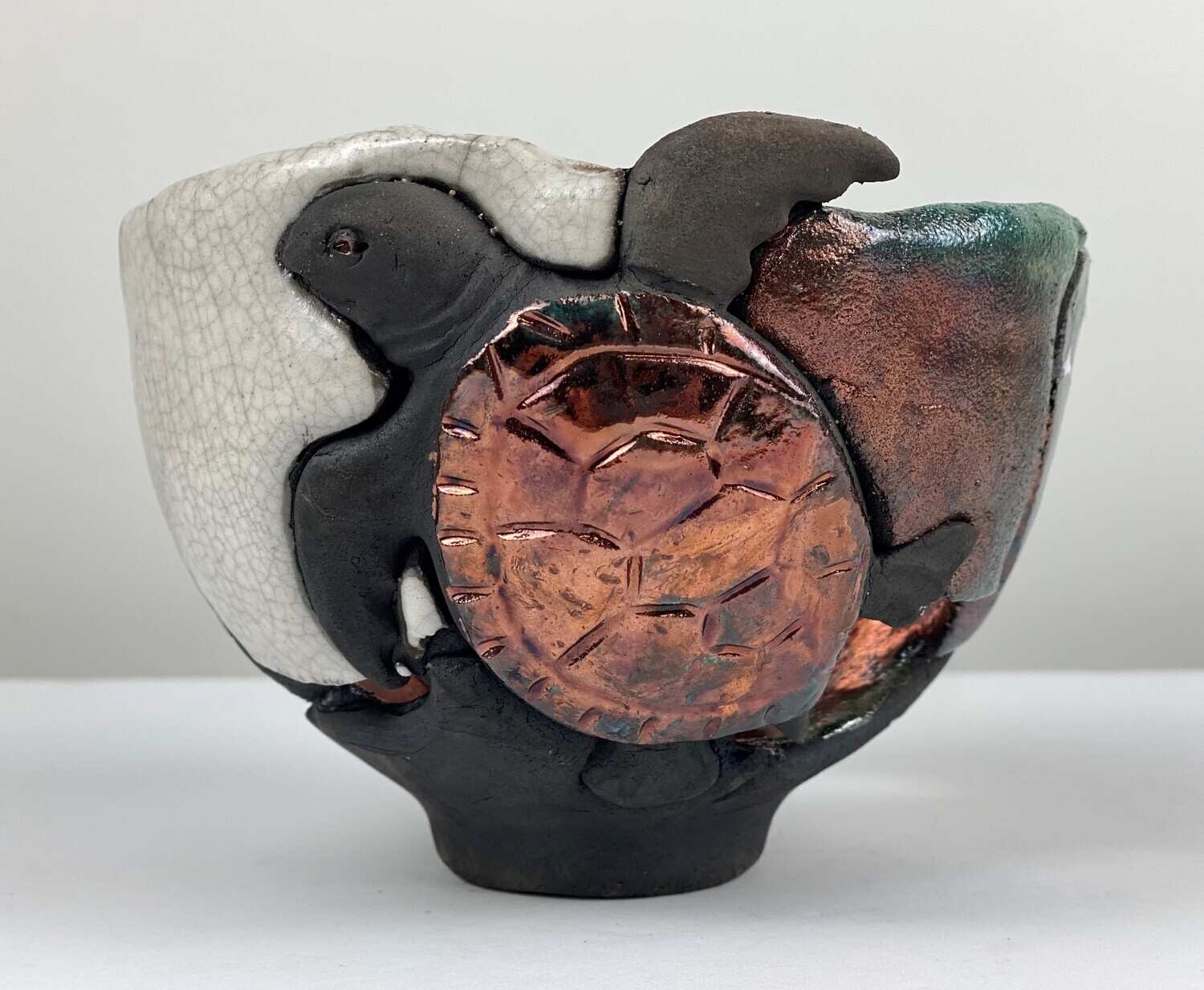 Turtle Raku Pottery Decorative Bowls