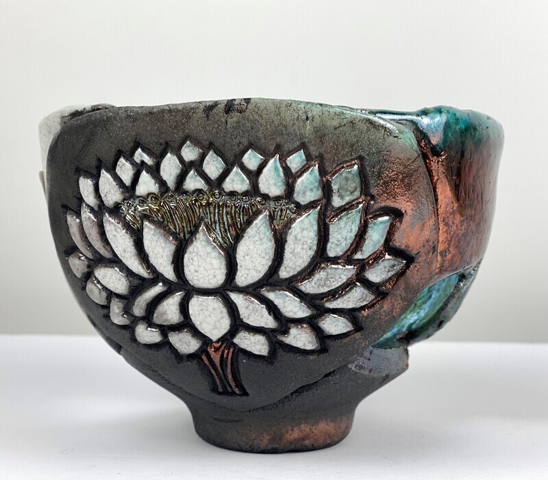 Lotus Raku Pottery Bowls