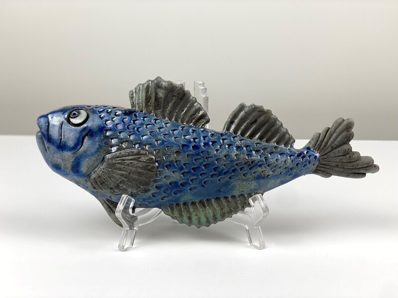 Sandfish - Left Facing fish Pottery Wall Hanging