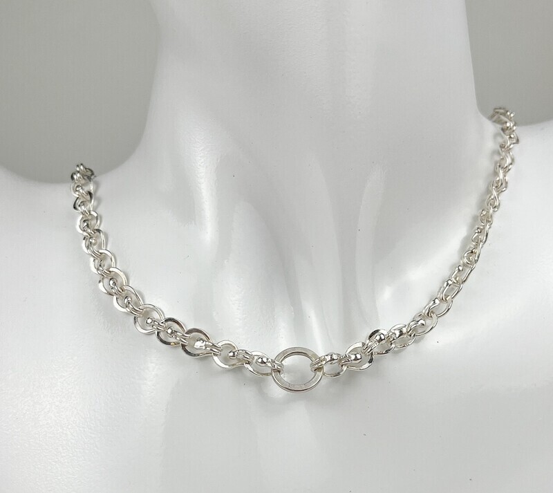 Handmade Fold Over Link Chain Size 18"