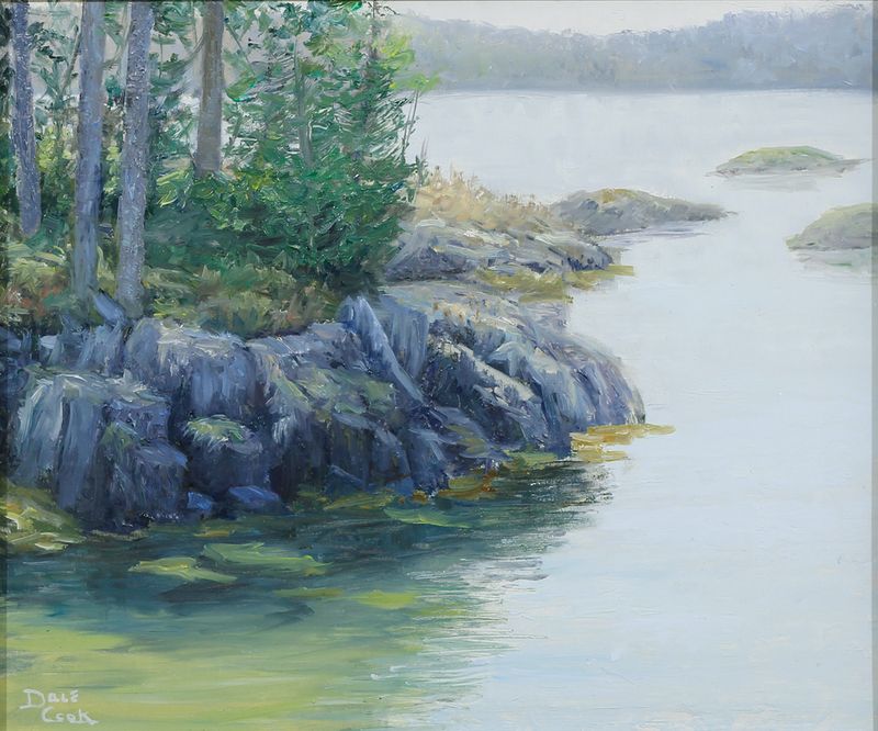 &quot;Cool Morning Shadows&quot; Oil on Panel 10x12&quot; Framed 13x15&quot;