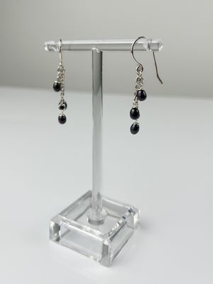 Earrings Pearls on Chains 3x4/4.5