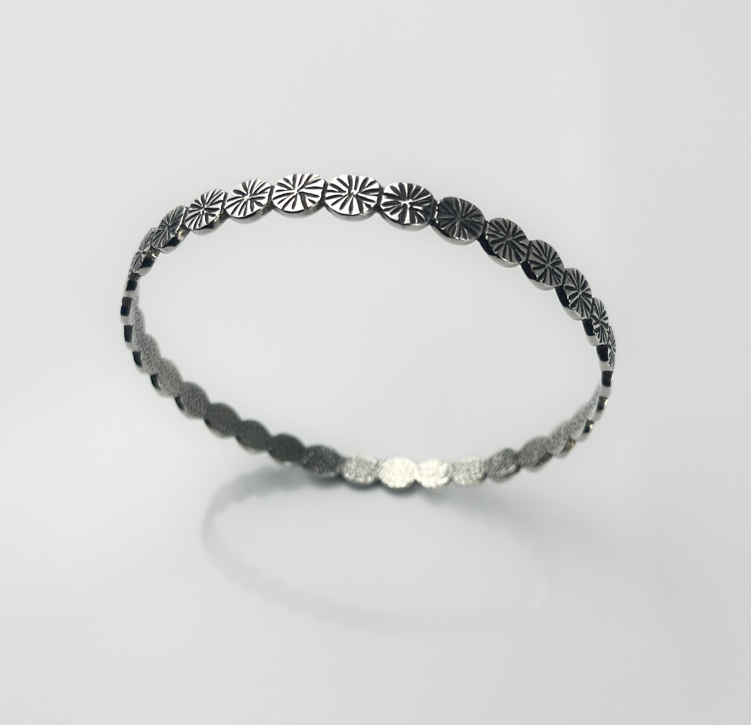 Leaf Vine Bangle Bracelet SS