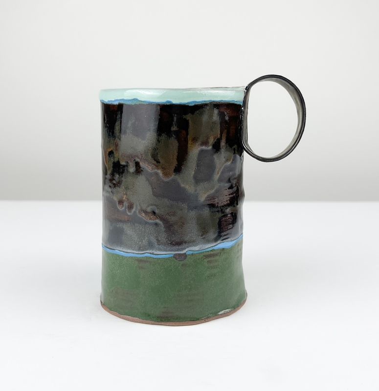 Precious Porcelain Mug/Turquoise Inside
