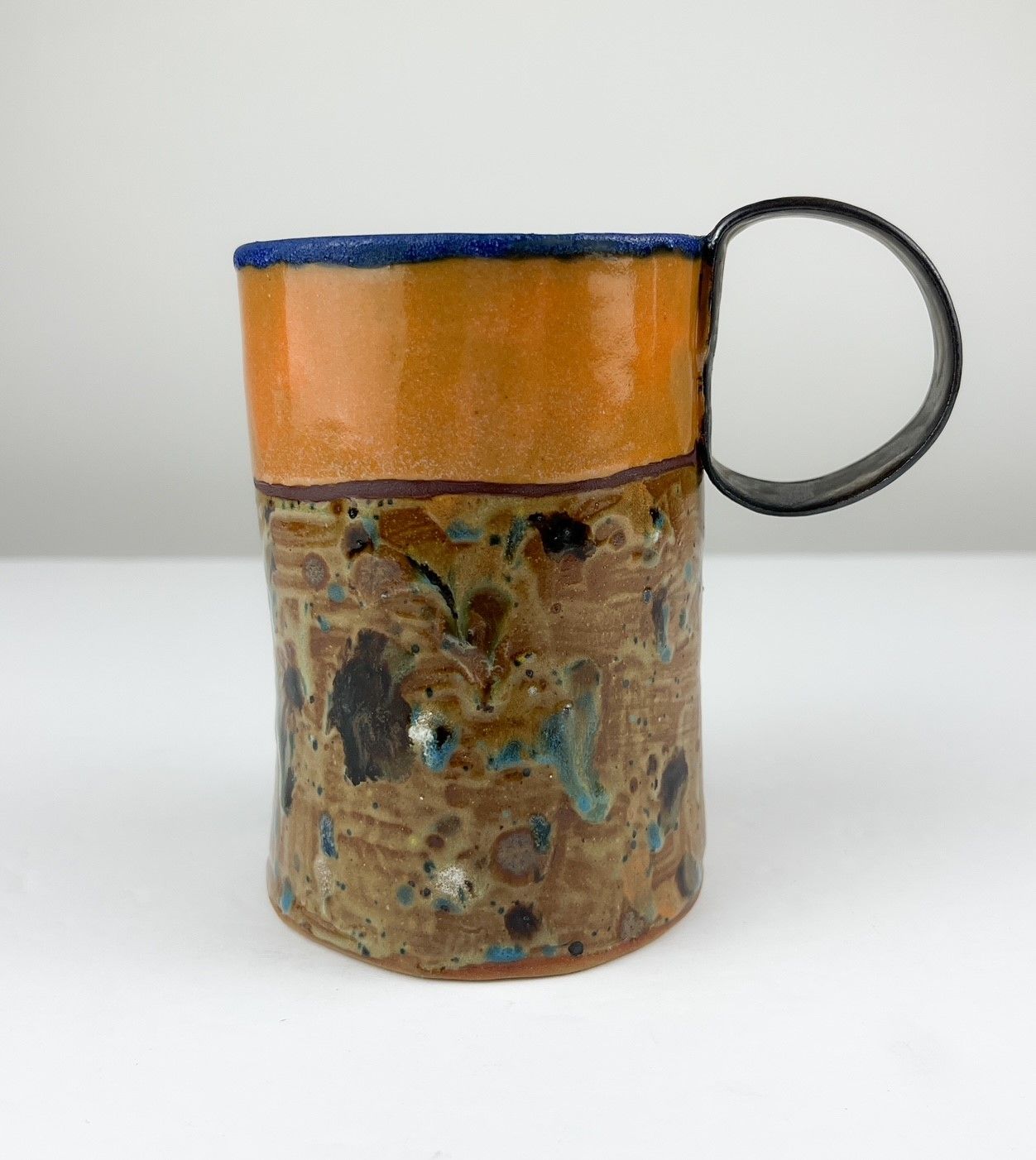Precious Porcelain Mug/Dark Blue Inside, Option: A