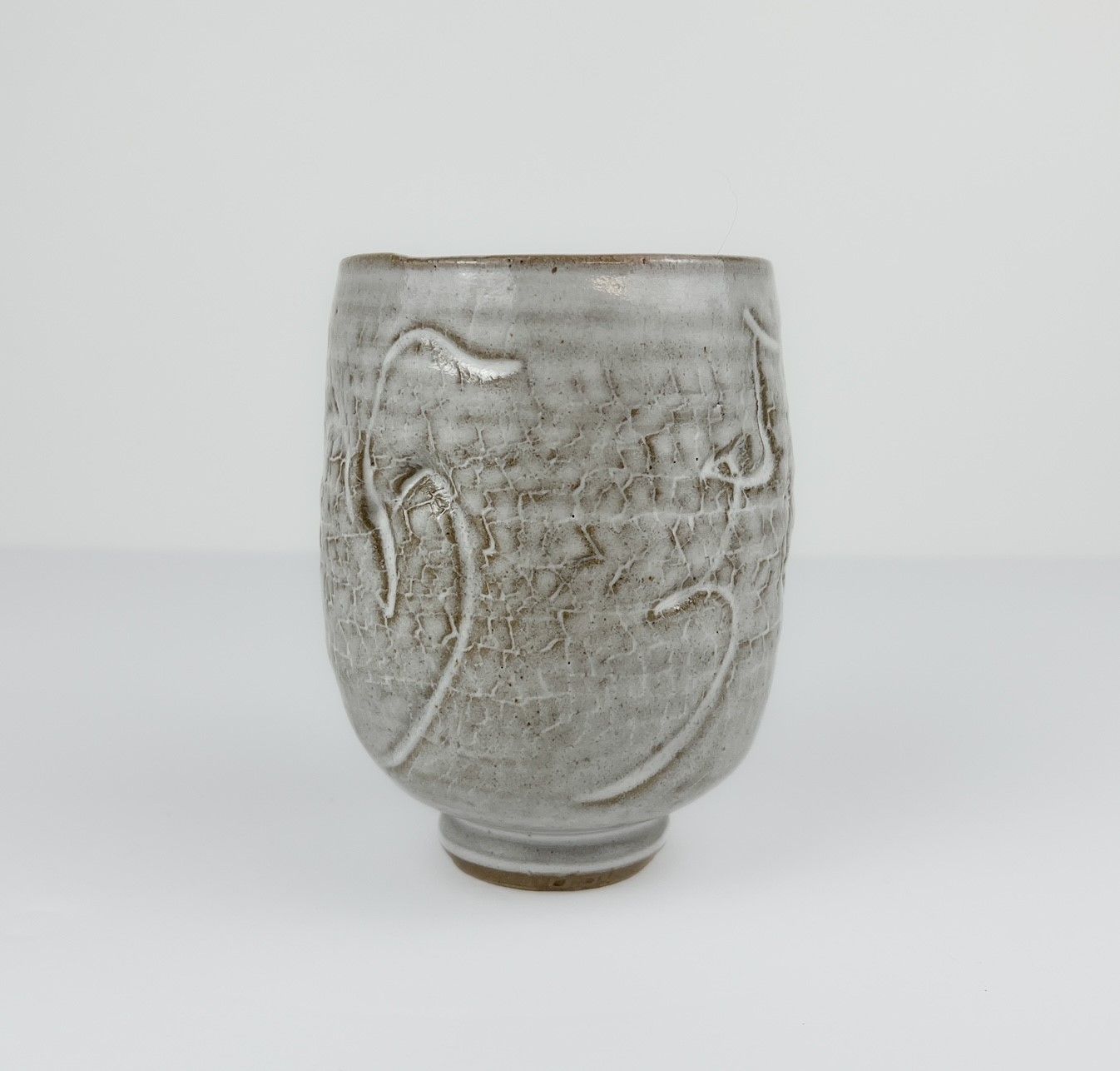 Chris Doiron Saint John New Brunswick Canada Handworks Gallery Canadian Pottery Tumbler Tea Cup White