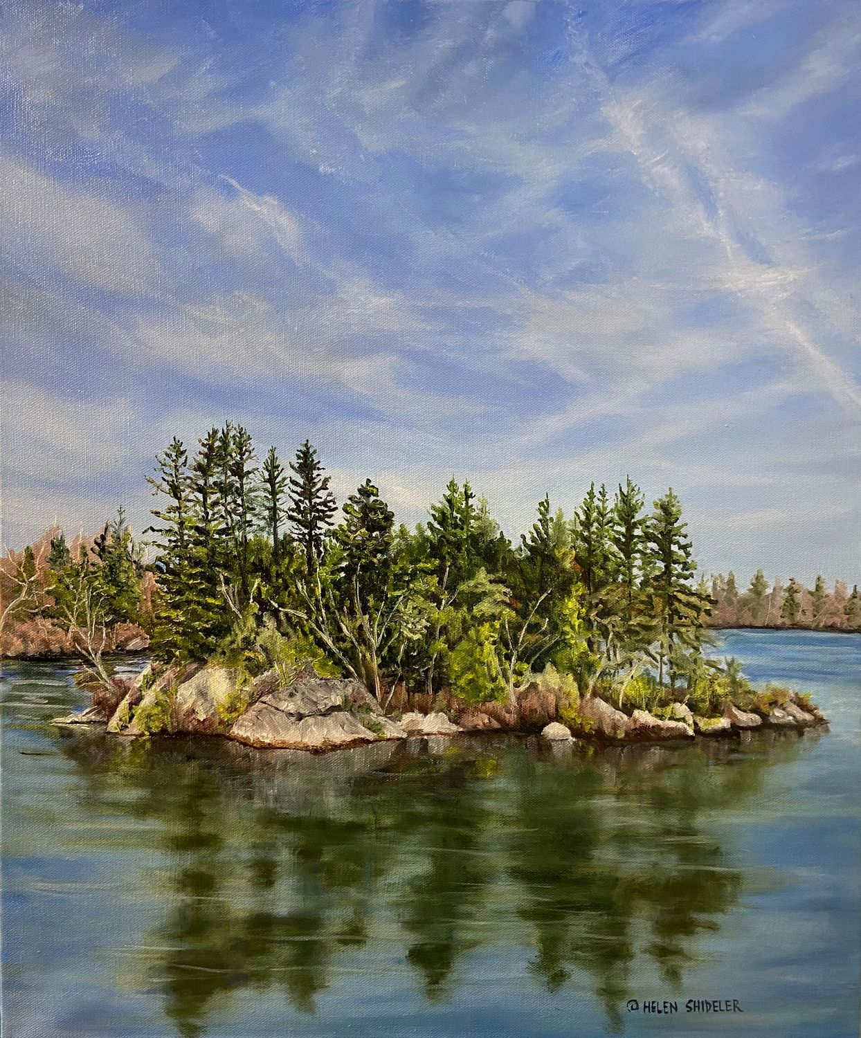 &quot;Spring Promises, Rockwood Park&quot; 24x20&quot; Oil on Canvas Framed 25.5x21.5&quot;