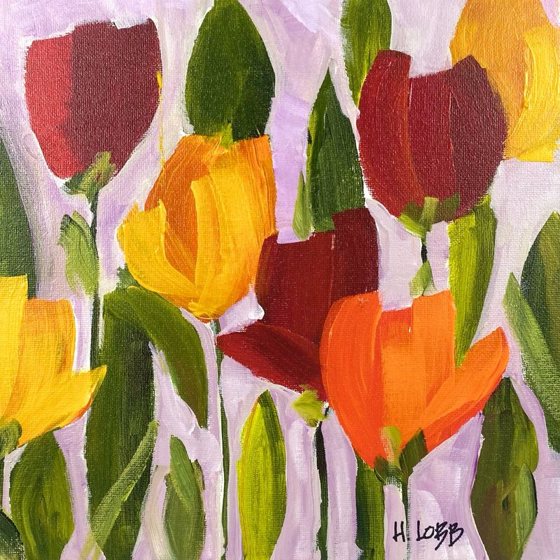 "A Small Gift II" 10x10" Acrylic Painting