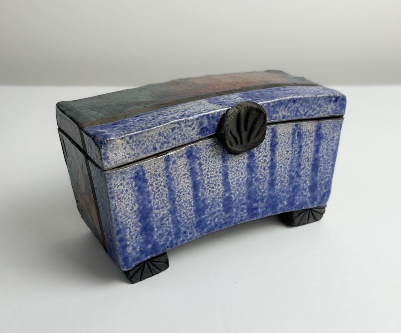 Raku Pottery Box 15cm