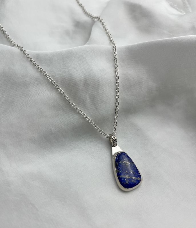 Sodalite Pendant Sterling Silver