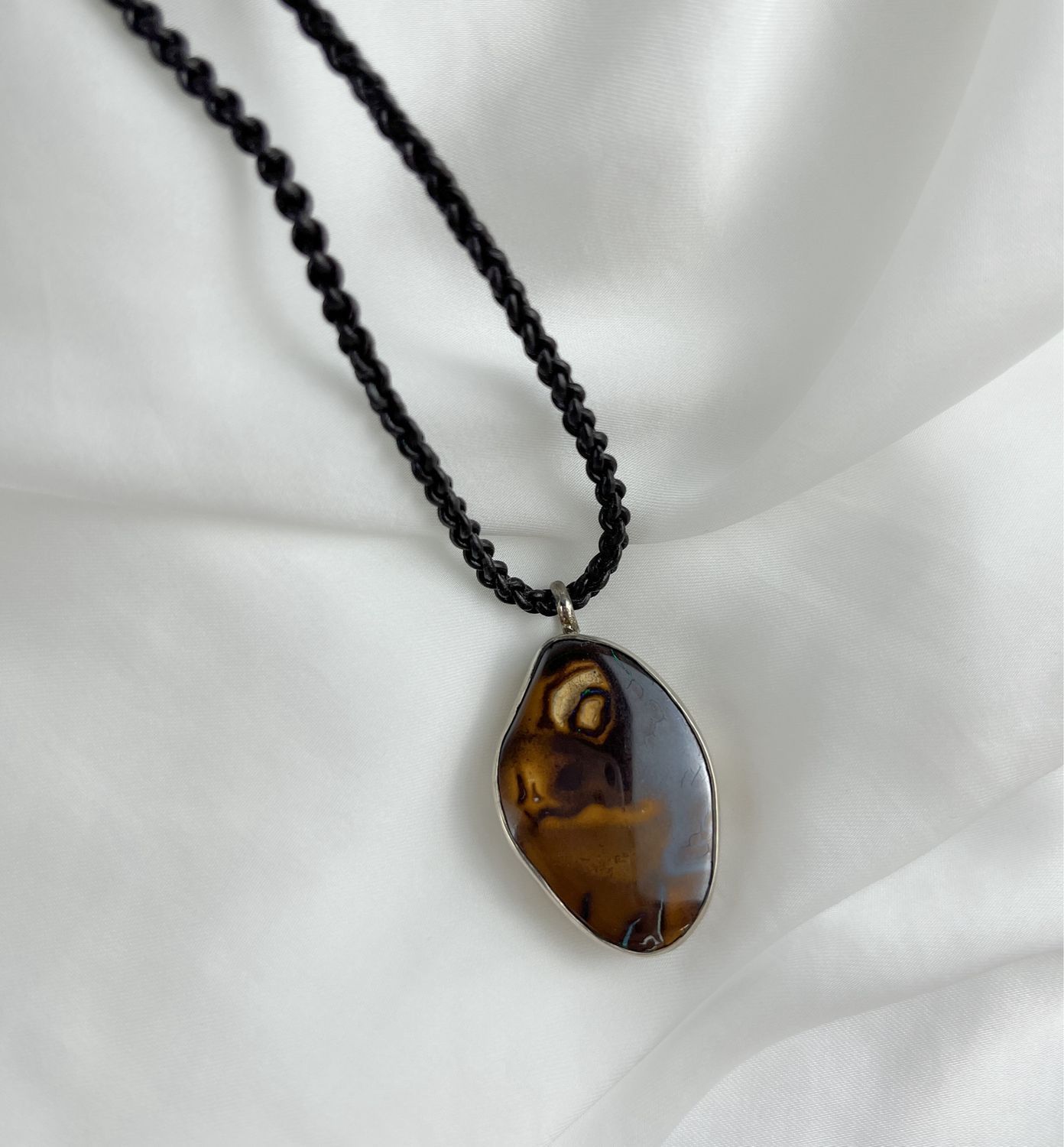 Bolder Pendant on Leather Cord