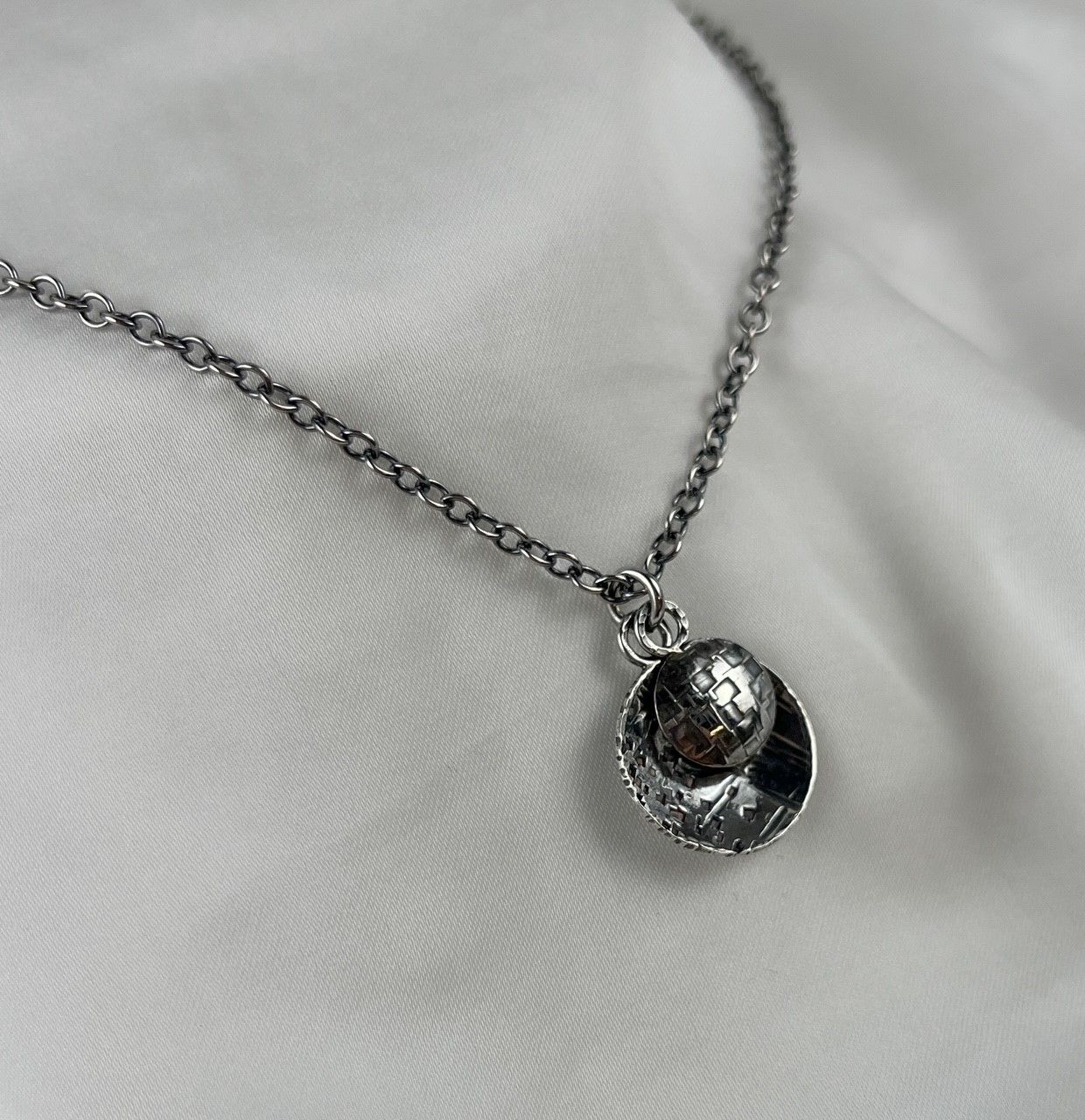 Concave Convex Disc Pendant