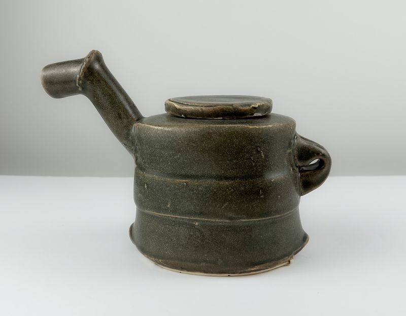 Darren Emenau Saint John New Brunswick Handworks Japonesque Pottery Blue Teapot