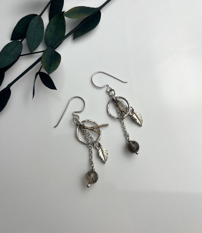 Trudy Gallagher Handworks Gallery Saint John New Brunswick Canadian Jeweler Metalsmith Handmade Enchanted Forest Earrings