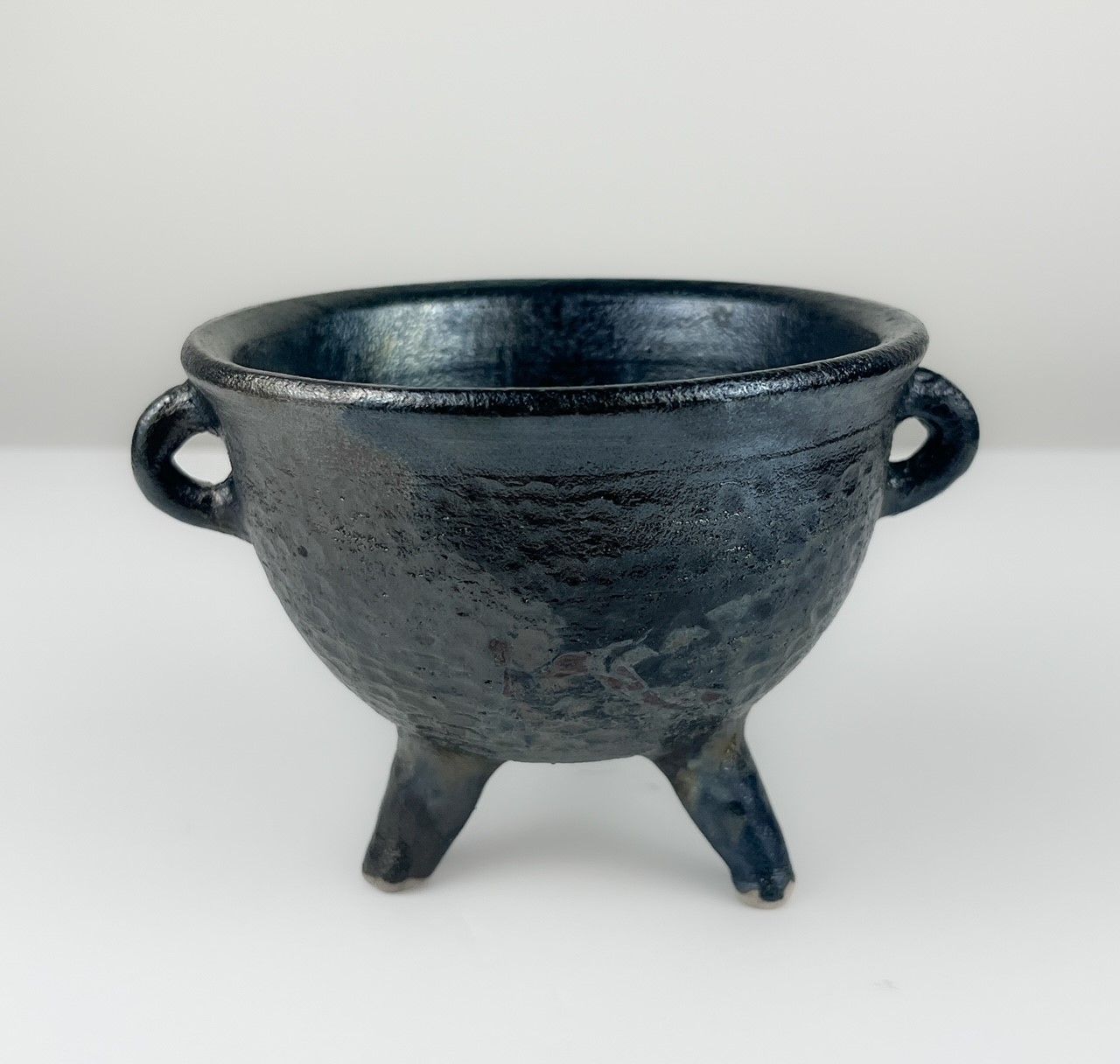 Raku Pottery Cauldron, Option: A- Small A 4x5&quot;