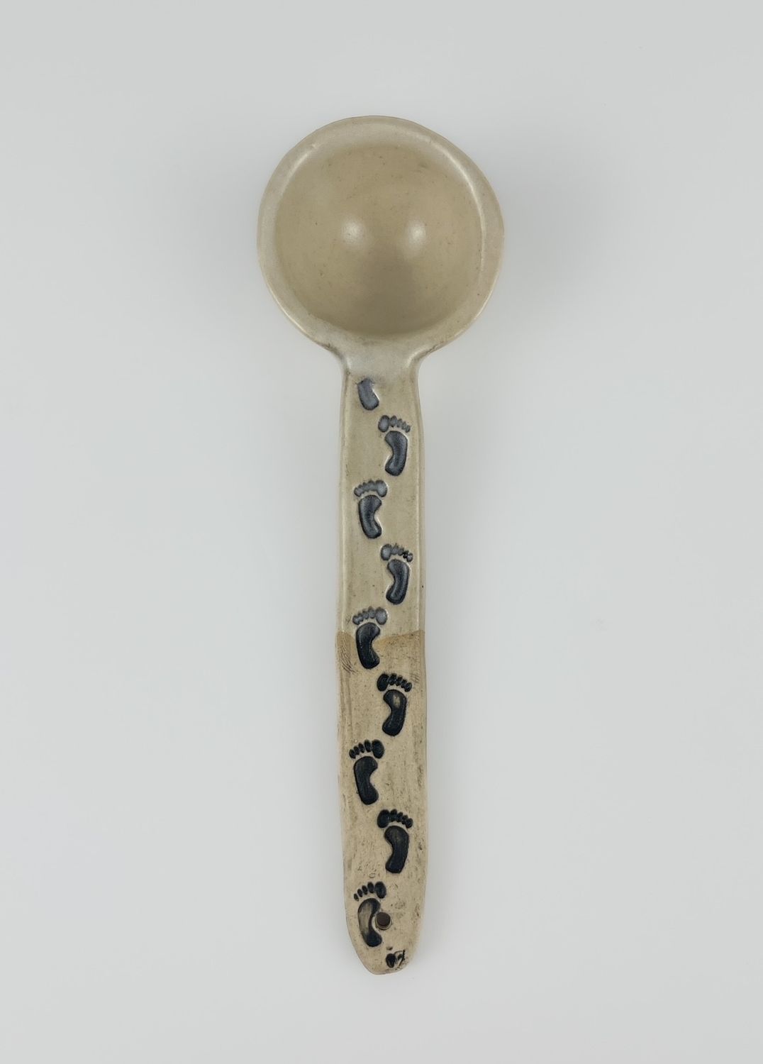 Pottery Spoon, Option: A- 6.5&quot; Spoon with feet