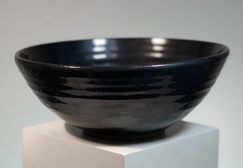 Black Pottery Bowl