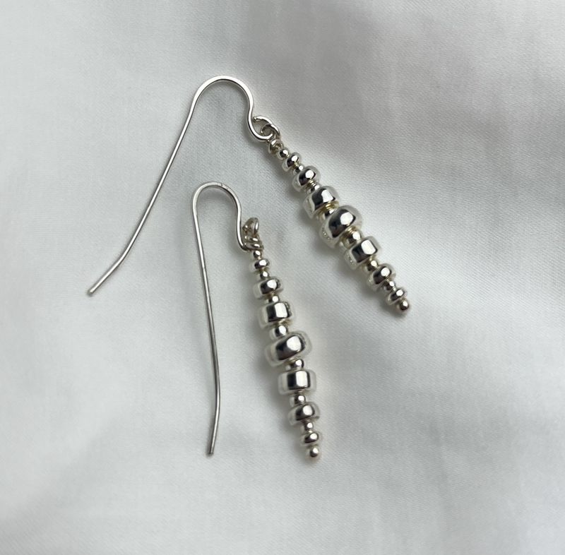 Graduated Tire Earrings SS