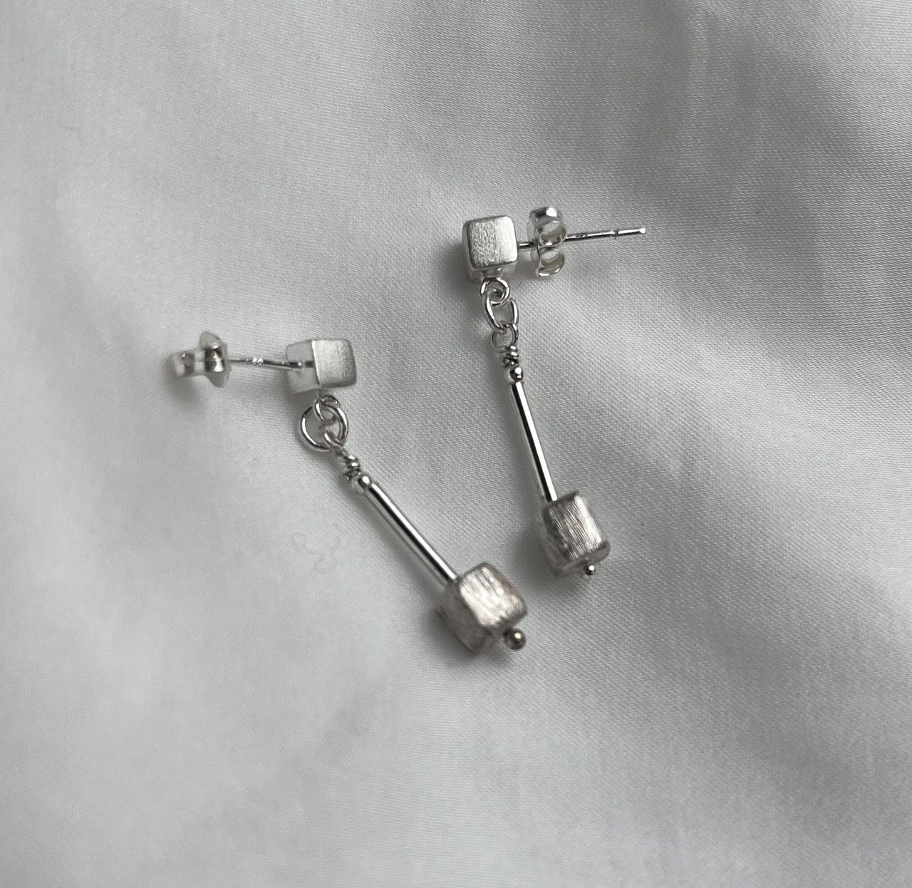 Small Squares Stud Earrings