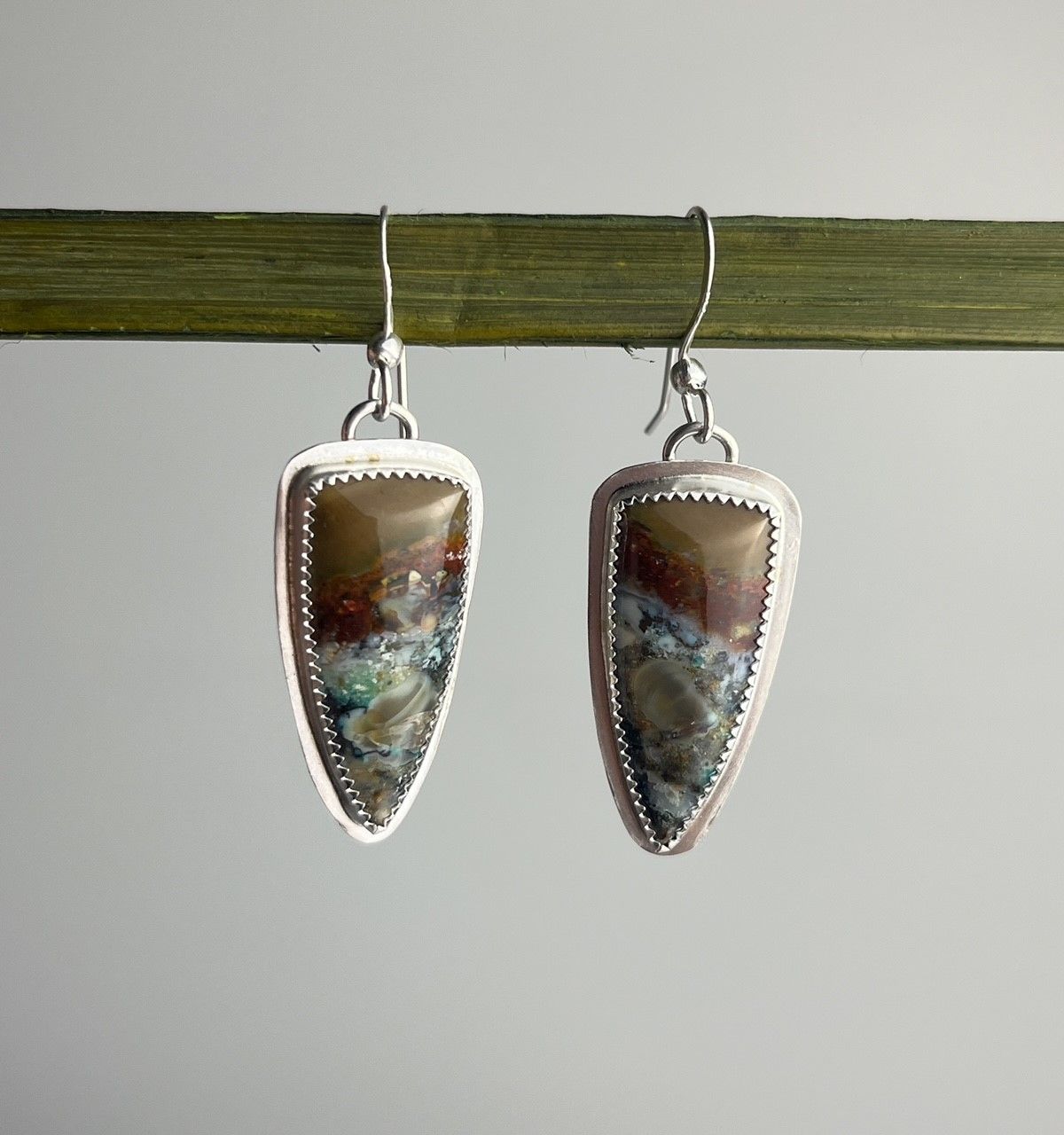Palmwood Earrings Sterling Silver