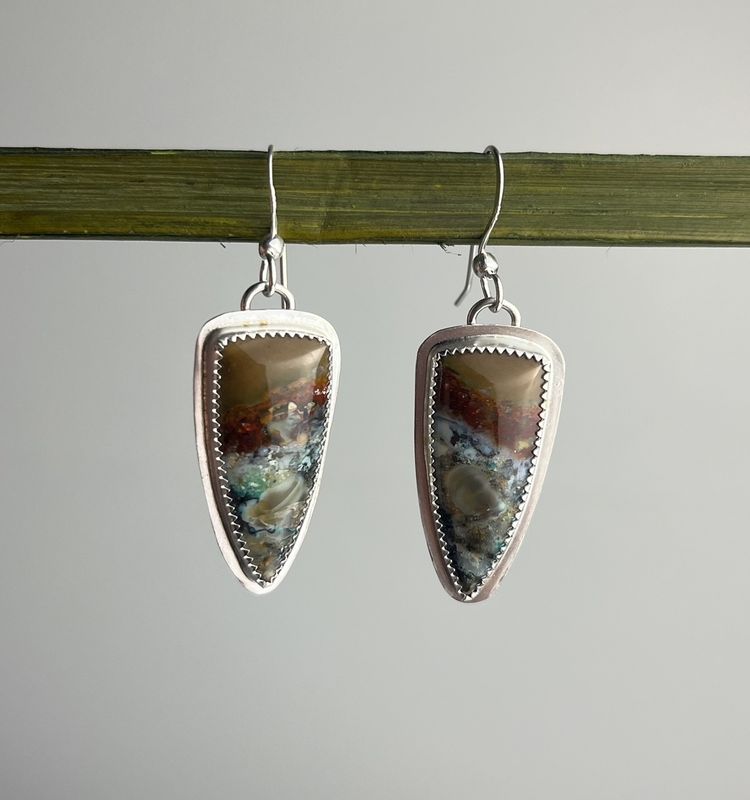 Palmwood Earrings Sterling Silver