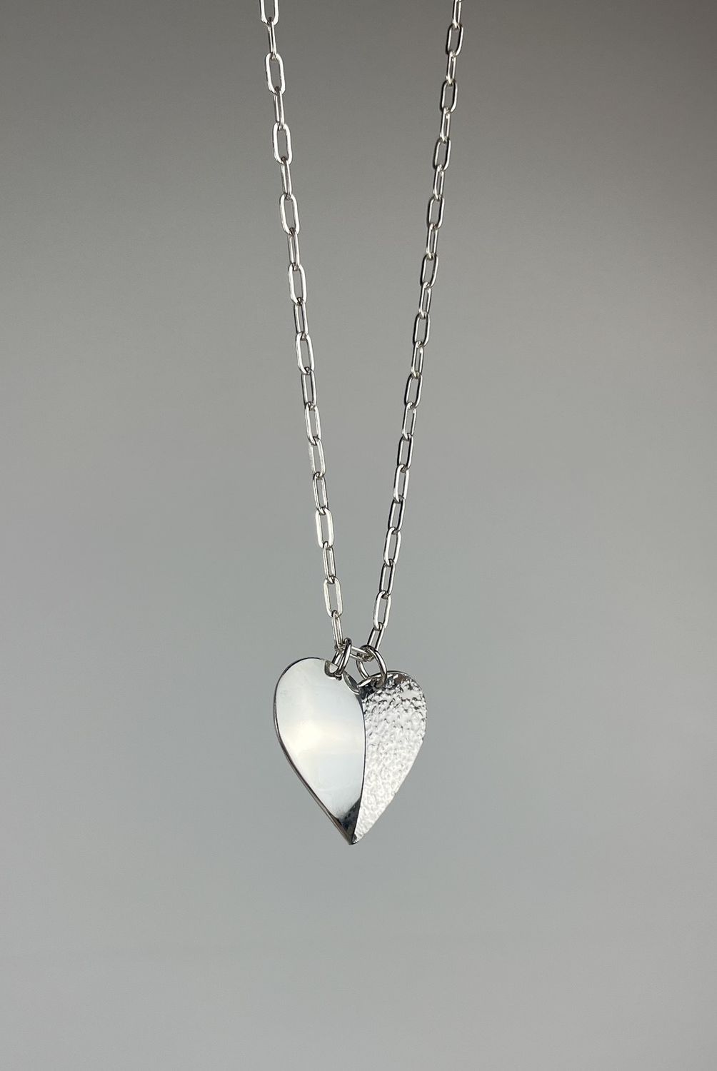 Heart Pendant Sterling Silver, Option: Open Heart Pendant SS