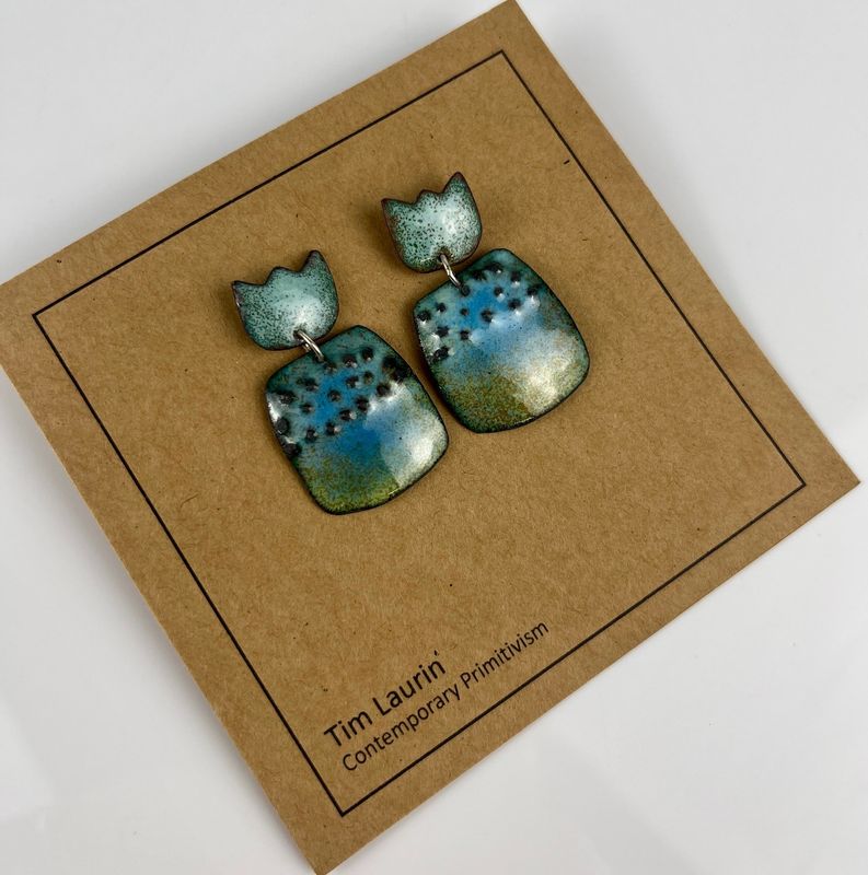 Two Piece Construction Earrings