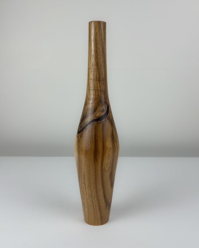 Butternut Bud/Dried Flower Wood Vase