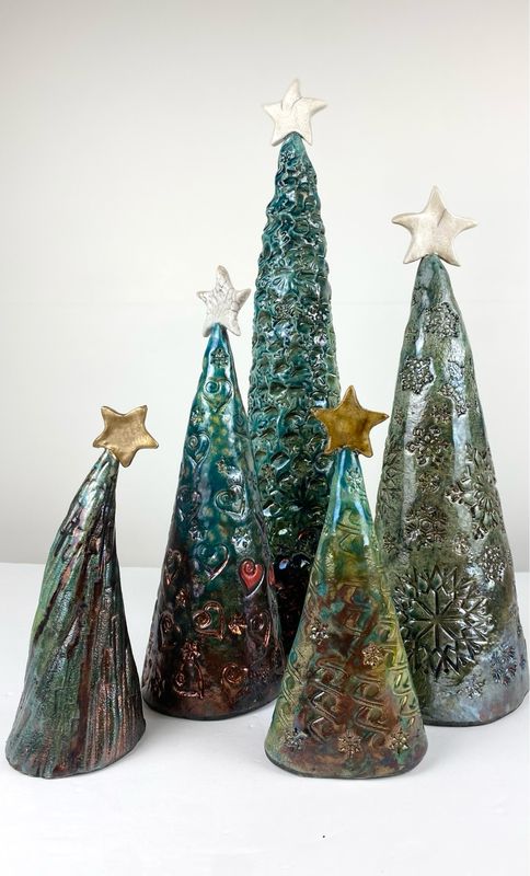 Raku Christmas Tree with Star