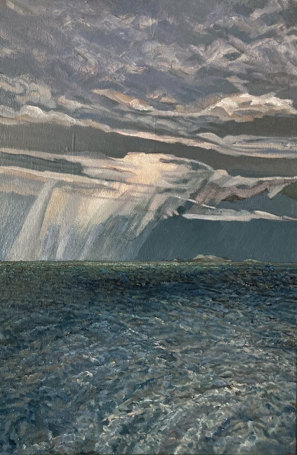 Lynn Wigginton Saint John New Brunswick Canada Handworks Canadian Acrylic &amp; Oil Painting Seascape Landscape &quot;Clearing Skies&quot;