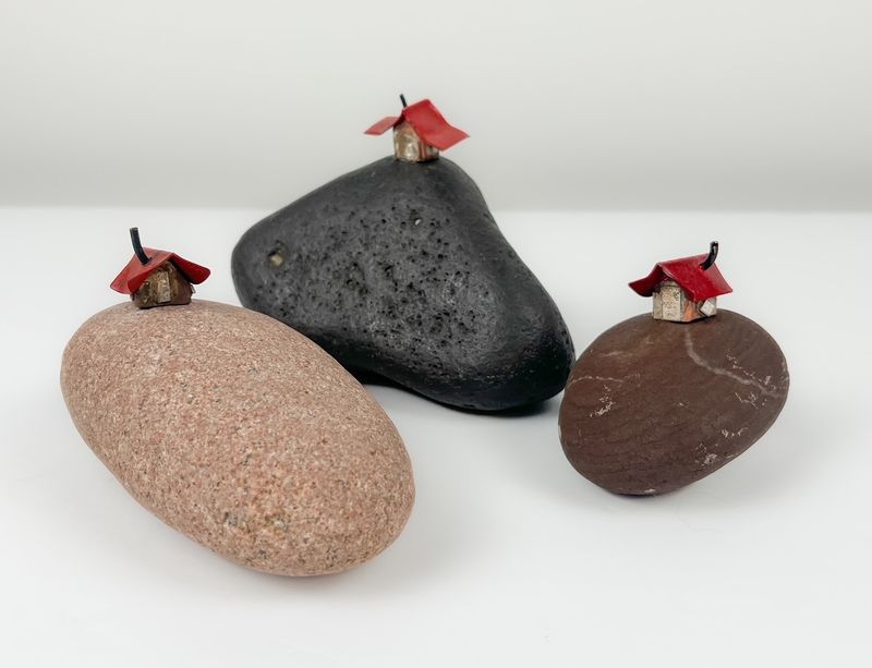 Memory Stone On Rock with Bottled Passage