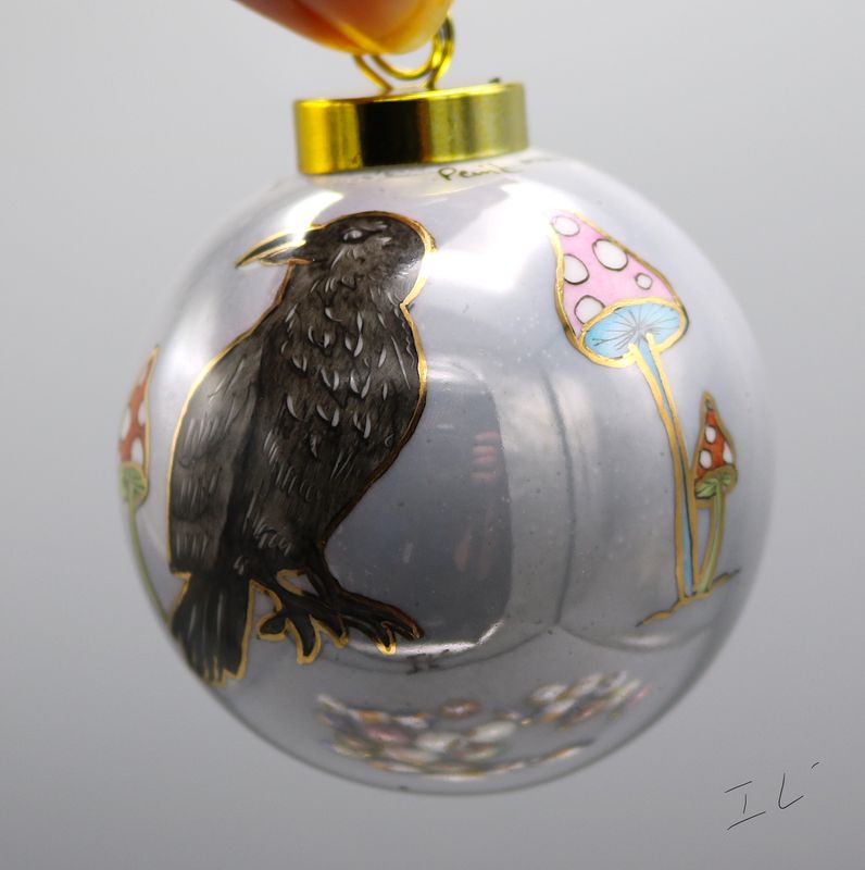Ornament Porcelain & Gold Hand Painted