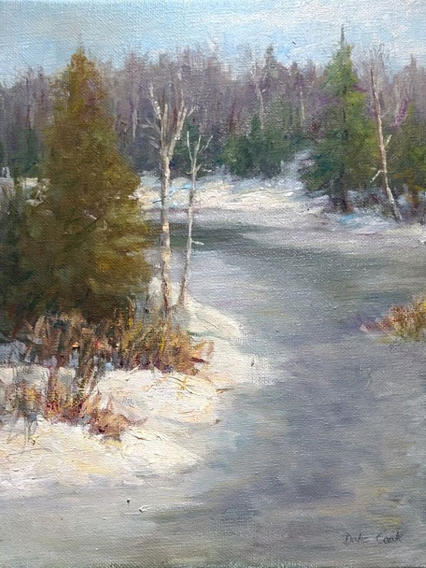 &quot;Capturing The Season&quot; Oil on Canvas 9x12&quot; Framed 10.25 x 13.25&quot;