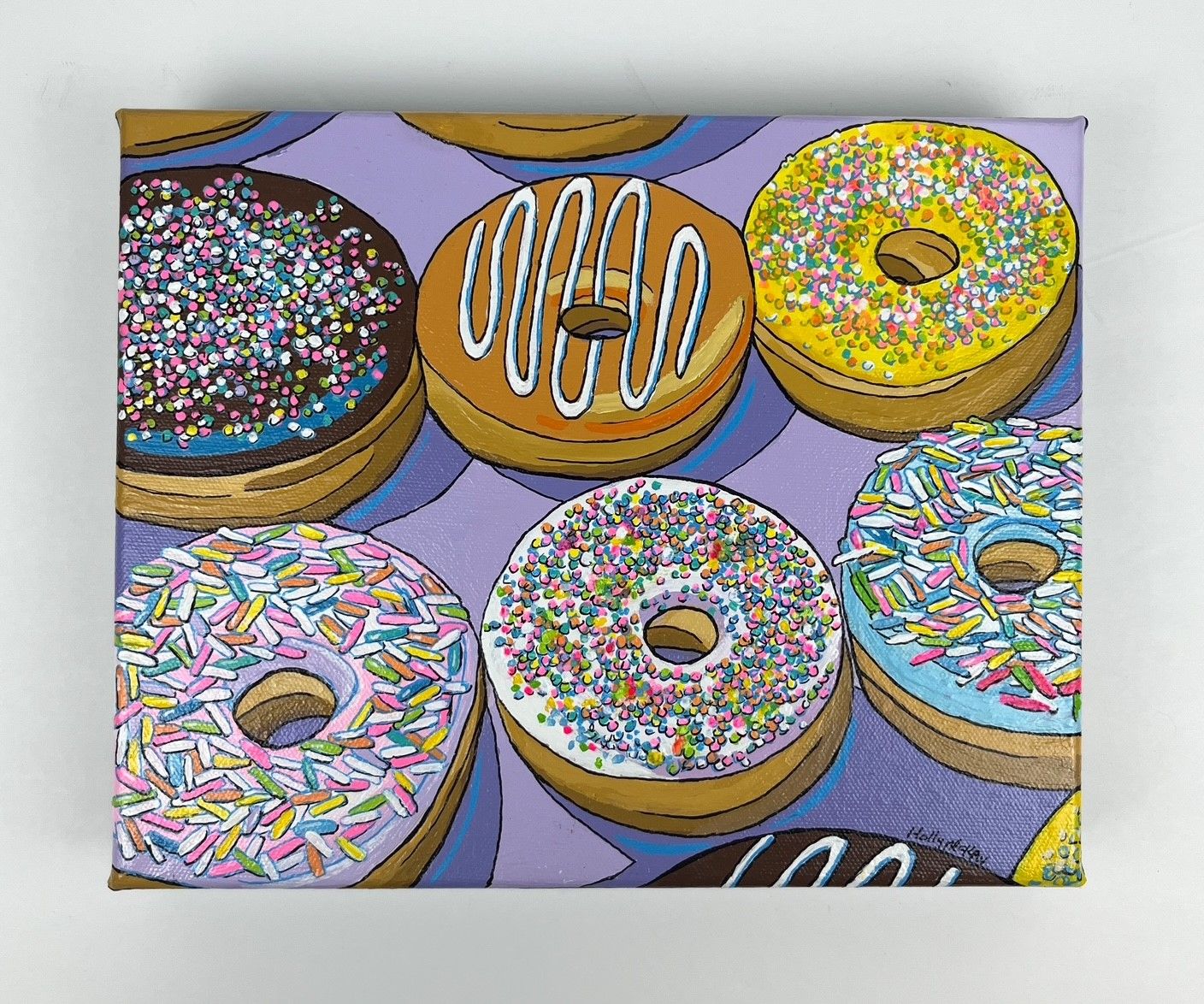 Holly McKay Saint John New Brunswick Canada Handworks Gallery Canadian Artist Acrylic Painting Fresh Donuts Doughnuts