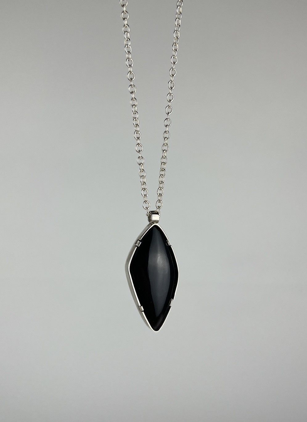 Patty Goodine Five Crows Silver Saint John New Brunswick Canada Handworks Canadian Jeweler Wolastoq Black Onyx Pendant