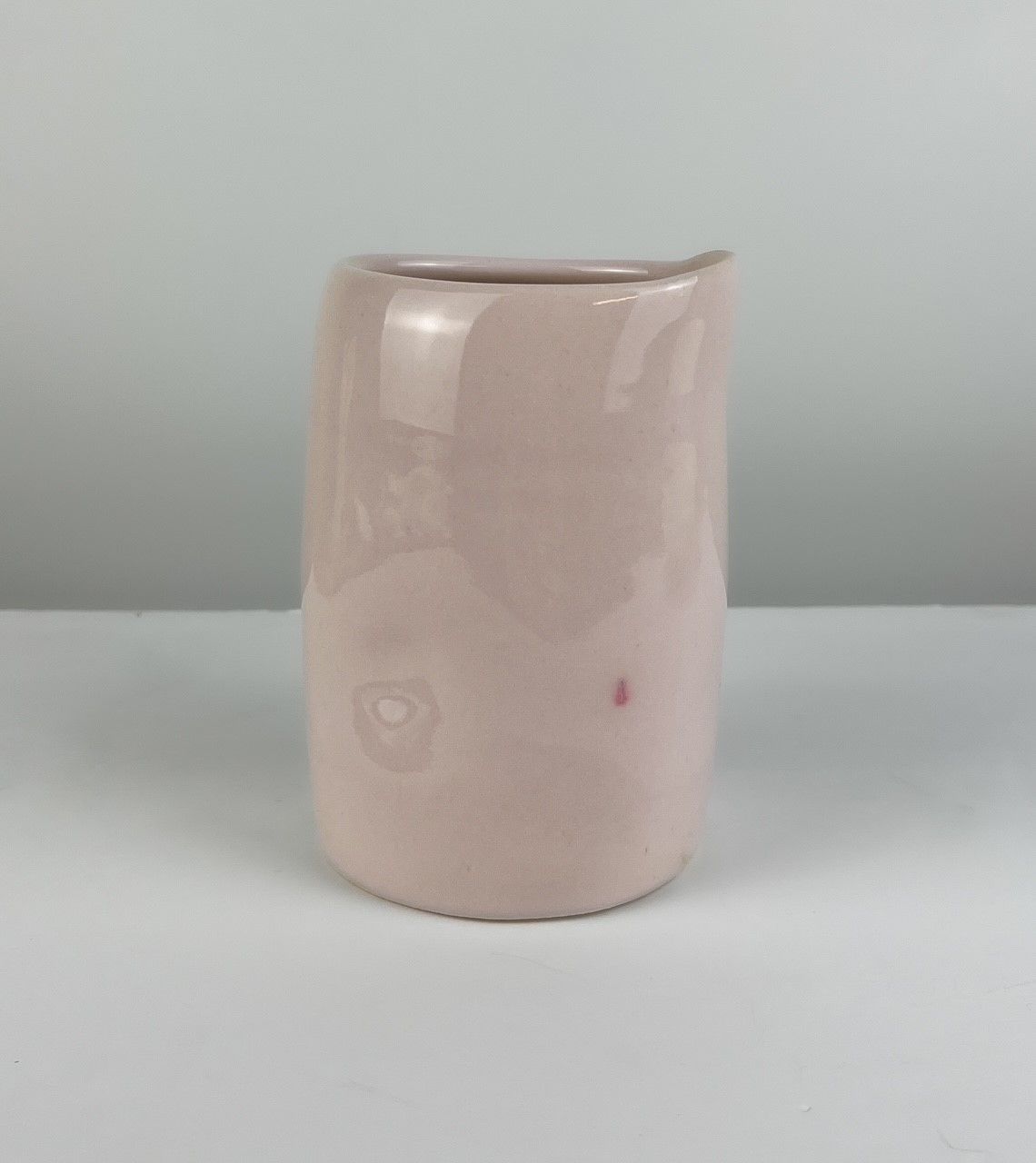 Darren Emenau Saint John New Brunswick Canada Handworks Canadian Japonesque Pottery Vase Glossy Pink
