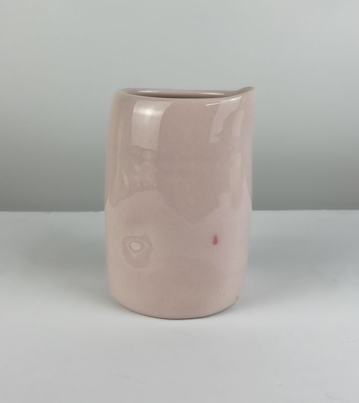 Darren Emenau Saint John New Brunswick Handworks Japonesque Pottery Vase Pink